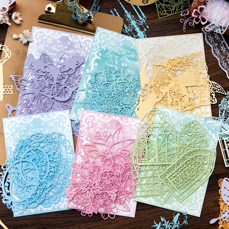 10 sheets Lace lace hollowed out paper tent background decoration posing shooting material Note 6 kinds
10 sheets Lace lace hollowed out paper tent background decoration posing shooting material Note 6 kinds