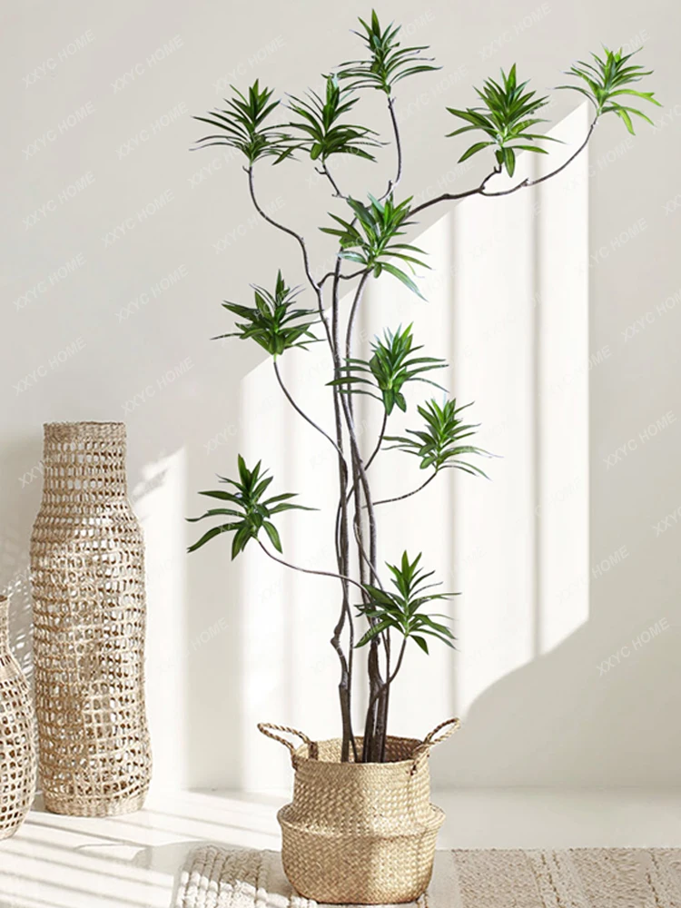 

Green Plant Lily High-End Affordable Luxury Nordic Indoor Living Room Bionic Simulated Plants Floor Bonsai