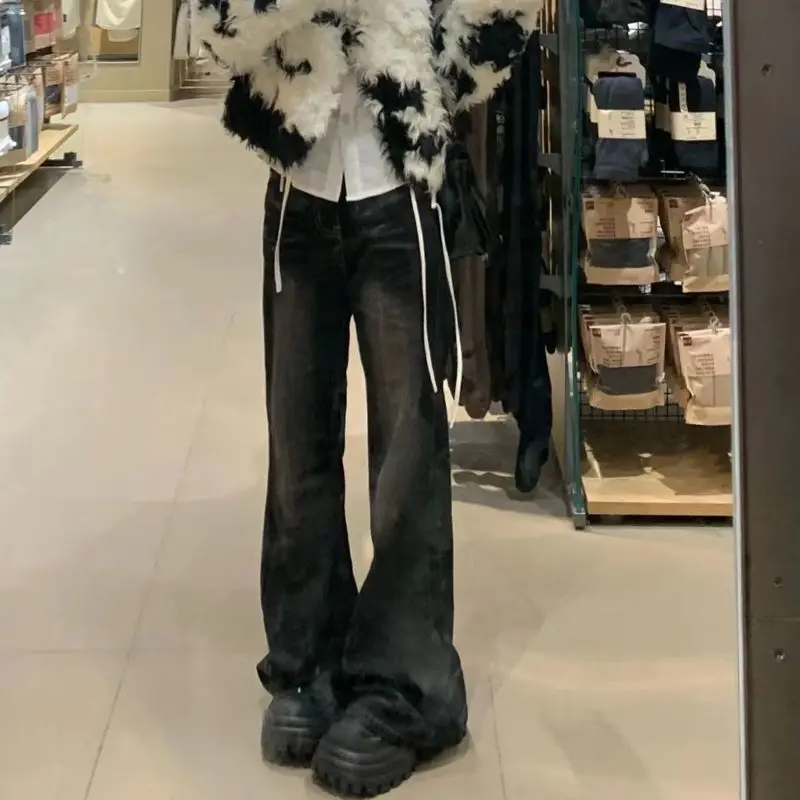 New Fashion High-quality Retro Flared Jeans Korean Version of Ins High Waist Thin All-match Straight Wide-leg Mopping Pants
New Fashion High-quality Retro Flared Jeans Korean Version of Ins High Waist Thin All-match Straight Wide-leg Mopping Pants