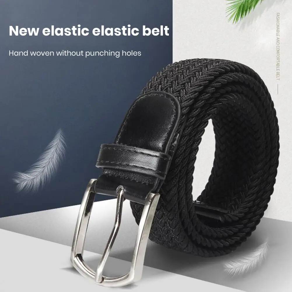 Elastic Fabric Belt Wide Band Metal Pin Buckle Men's Belt Anti-break Solid Color Firm Stitching for Pants Jeans Men Jeans Belt
Elastic Fabric Belt Wide Band Metal Pin Buckle Men's Belt Anti-break Solid Color Firm Stitching for Pants Jeans Men Jeans Belt