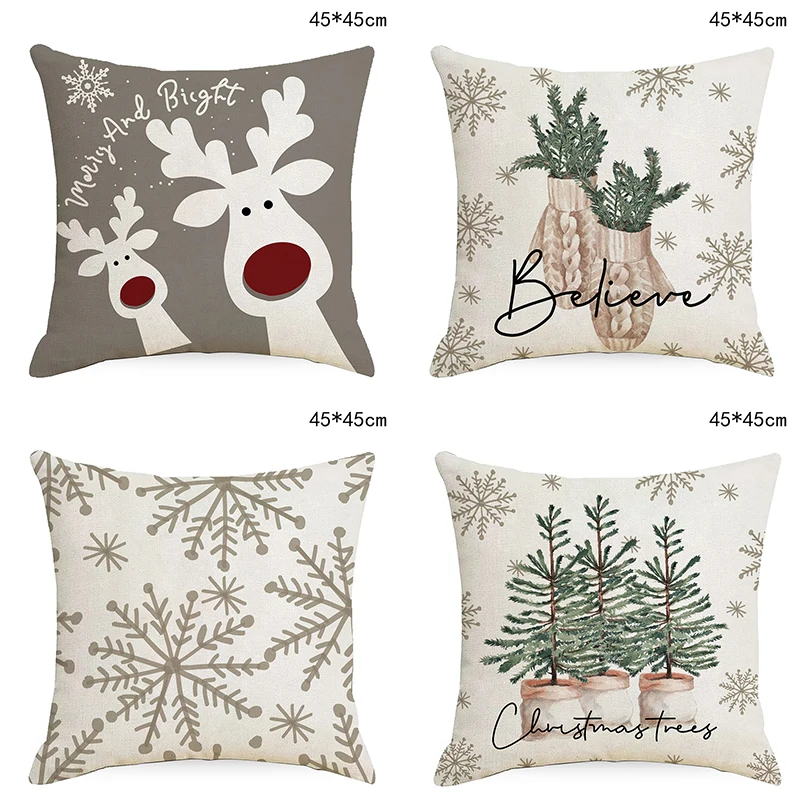 Cartoon Christmas Deer Pillowcase Elk Snowflake Tree Sofa Cushion Cover Home Decor Noel Merry
Cartoon Christmas Deer Pillowcase Elk Snowflake Tree Sofa Cushion Cover Home Decor Noel Merry