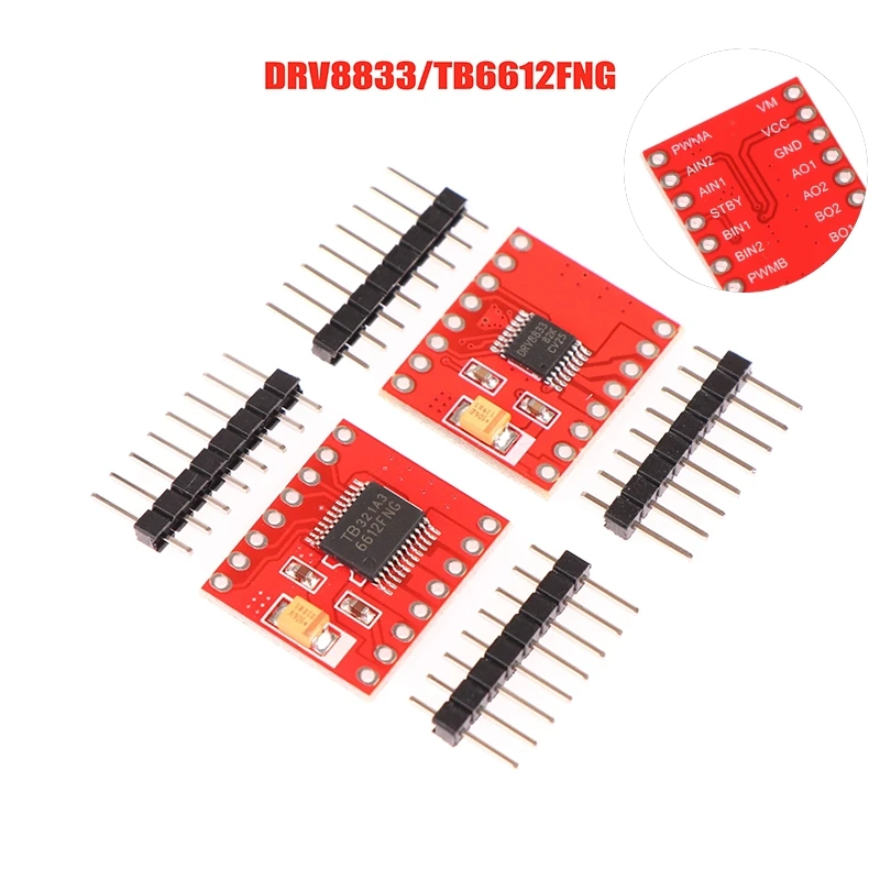 

TB6612 DRV8833 Dual Motor Driver 1A TB6612FNG For Arduino Microcontroller Better Than L298N