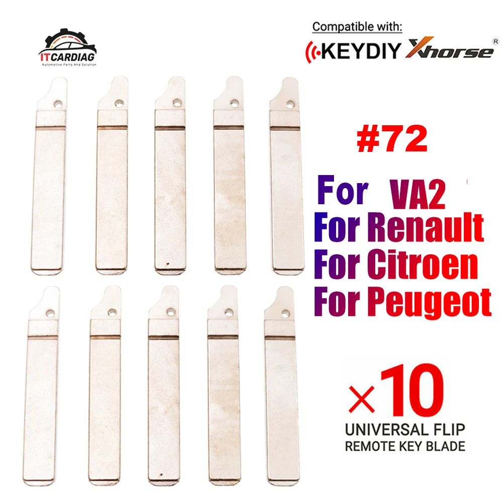 10 шт. #72 Автомобильный откидной пульт VA2 ключ лезвие для Renault Citroen Triumph Peugeot сменный складной ключ № 72 без канавки
10 шт. #72 Автомобильный откидной пульт VA2 ключ лезвие для Renault Citroen Triumph Peugeot сменный складной ключ № 72 без канавки