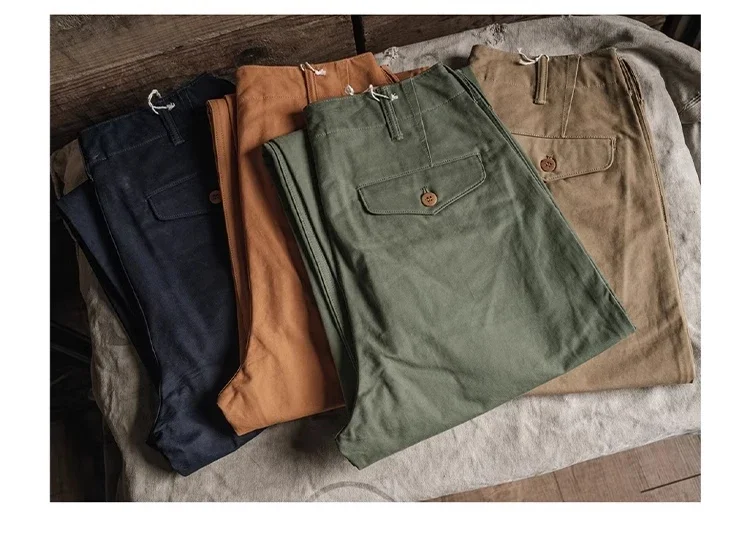 Bronson 1944 USMC Officer Chino Pants Straight-Leg Mens Military Trousers Khakis 54 S860165f515c244a9bfc4416f83473b68u