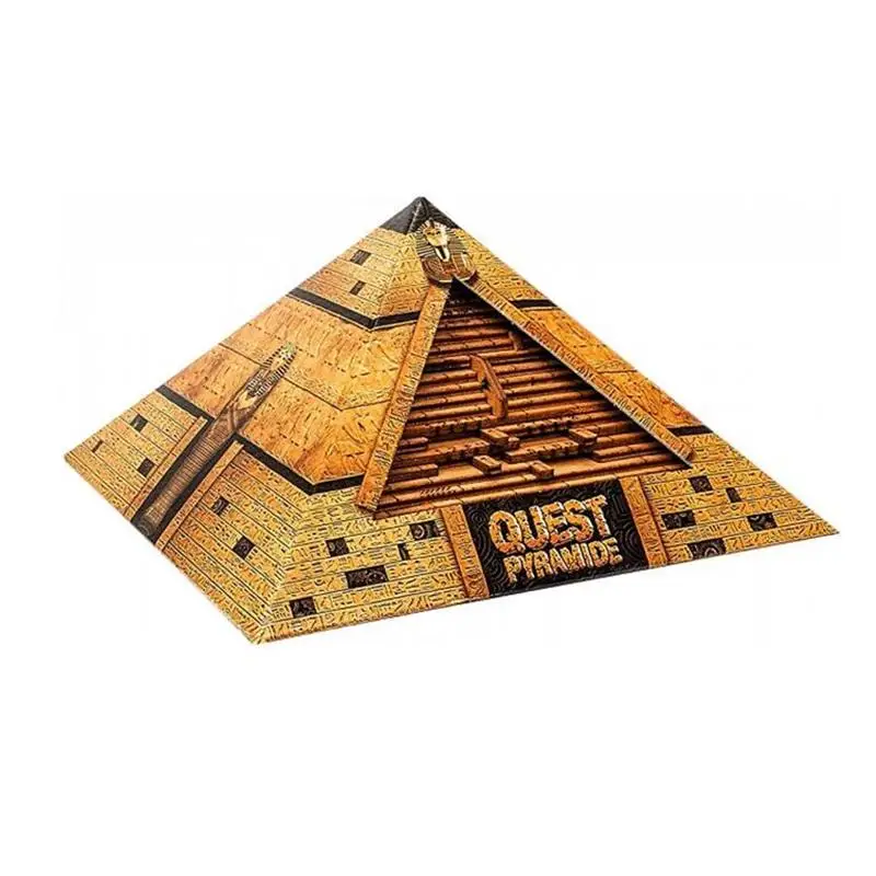 

Gruelling IQ Pyramid Wooden Puzzle Brain Teaser Secret Box Puzzles Game Gift for Adults Children