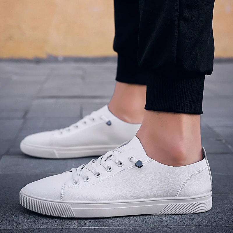 Men's shoes Fashion Casual Leather Shoes outdoor Non-slip Wear-resistant Sports Shoes Comfortable Flats white Casual Shoes Men
Men's shoes Fashion Casual Leather Shoes outdoor Non-slip Wear-resistant Sports Shoes Comfortable Flats white Casual Shoes Men