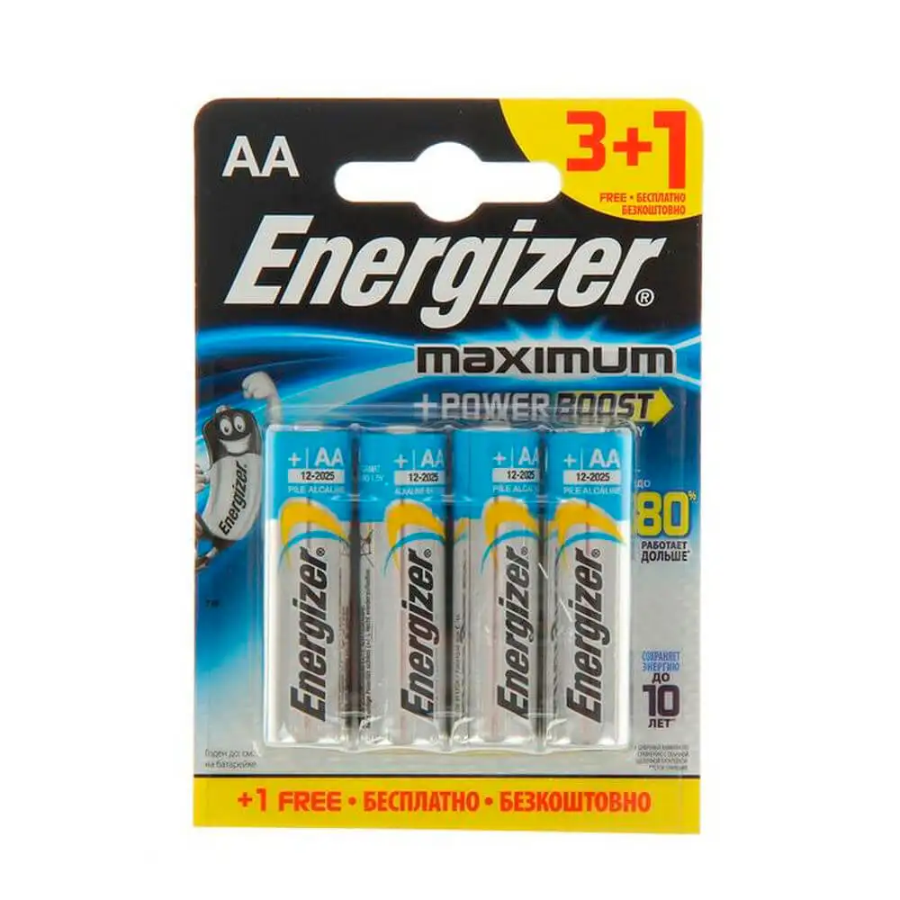 Battery Energizer AA 3 + 1 PCs | Электроника