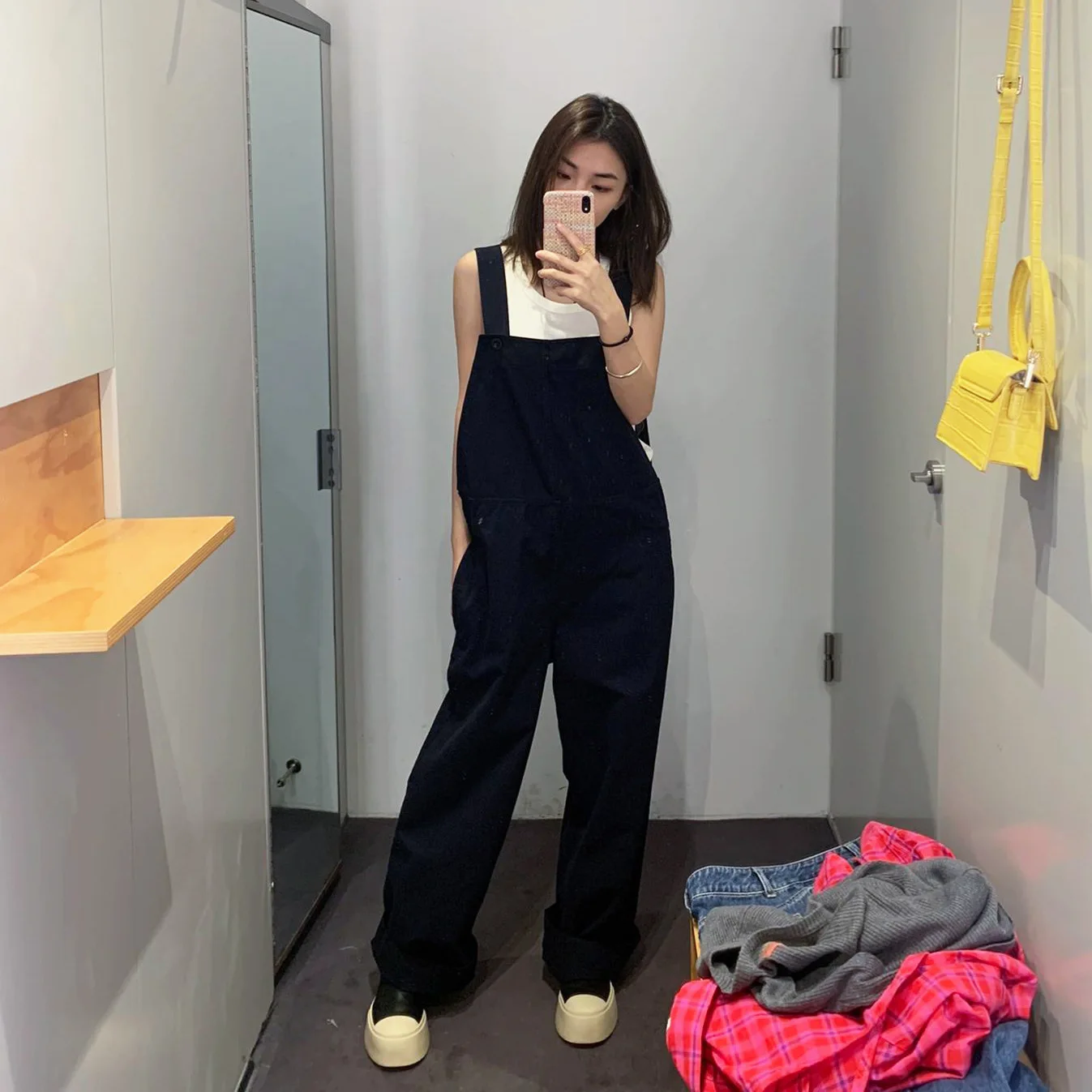 

Women Rompers Overalls Jumpsuits One Piece Solid Color Wide Leg Pants Basics Backless Pockets Slight Strech Loose Fit 2024