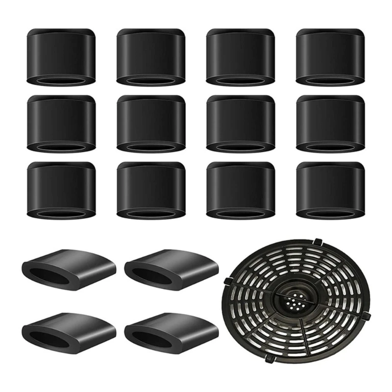 Kitchen Non-slip Scratch-resistant Silicone Tabs Rubber Tip Compatible for Air Fryer Grill Plate Bumper-Protective Feet N0PF
Kitchen Non-slip Scratch-resistant Silicone Tabs Rubber Tip Compatible for Air Fryer Grill Plate Bumper-Protective Feet N0PF
