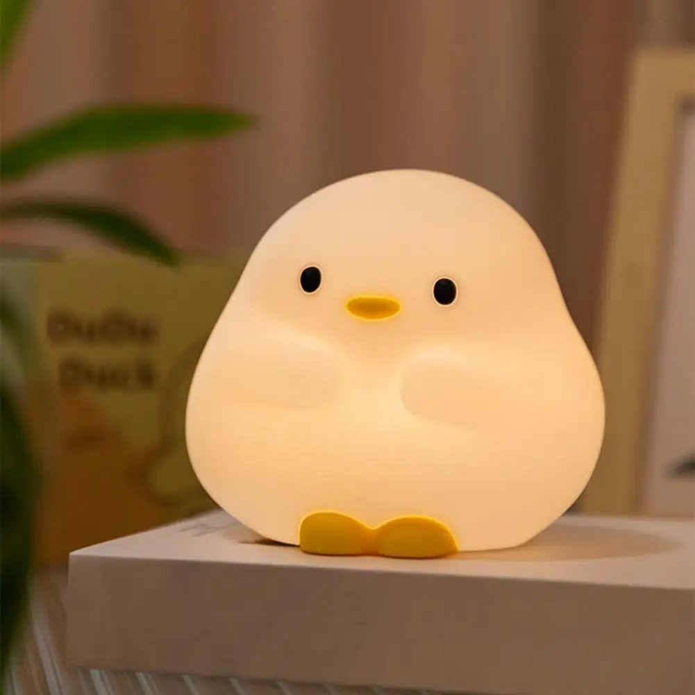 

Duck Night Light Adorable Cartoon Duck Lamp Rechargeable Soft Lighting for Bedside Flicker-free Ambient Light Decor for Kids'