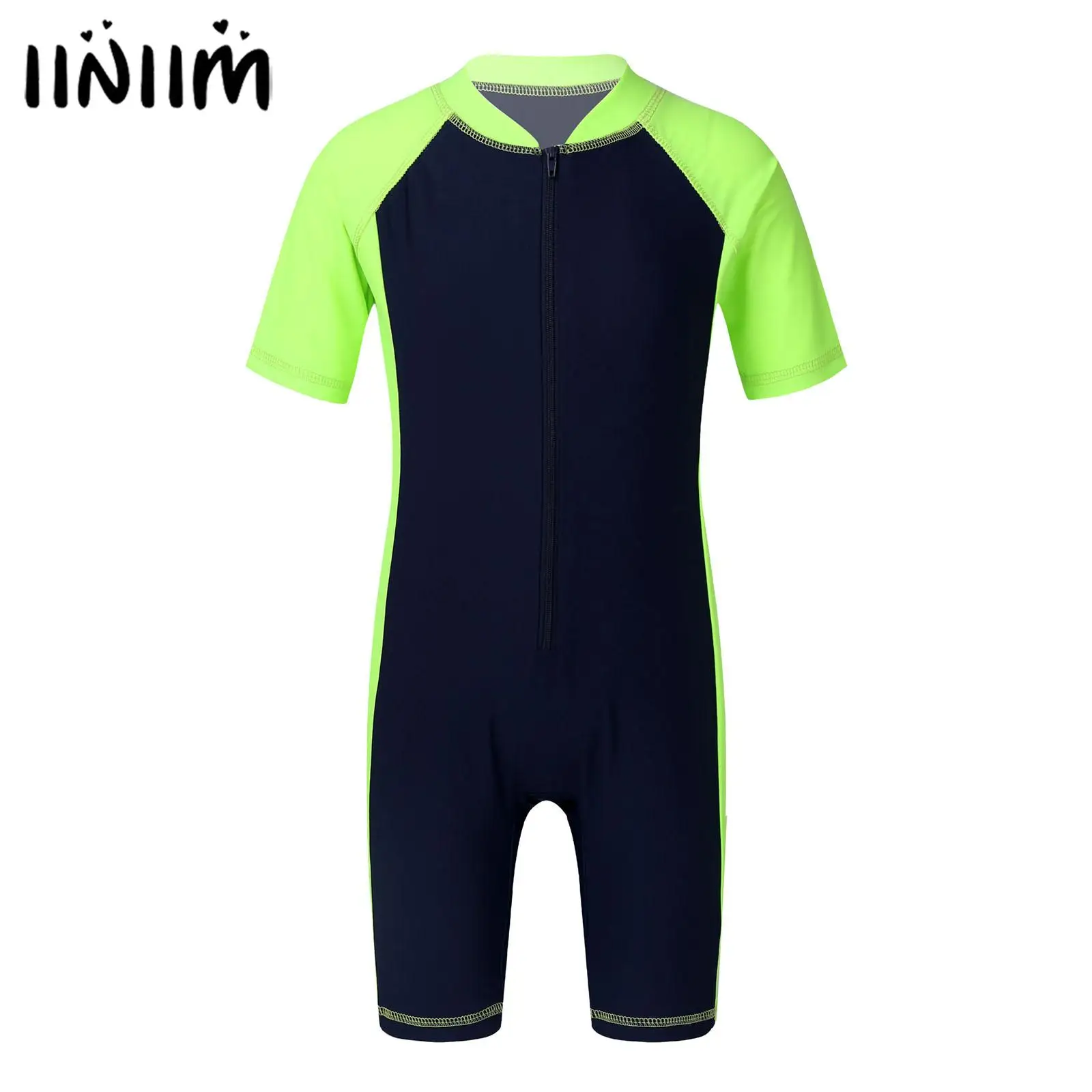 Kids Children Wetsuit Swimsuit Boys Girls Rash Guard Swimming Suit One-piece Swimwear Short Sleeves Zippered Shorty Bathing Suit
Kids Children Wetsuit Swimsuit Boys Girls Rash Guard Swimming Suit One-piece Swimwear Short Sleeves Zippered Shorty Bathing Suit