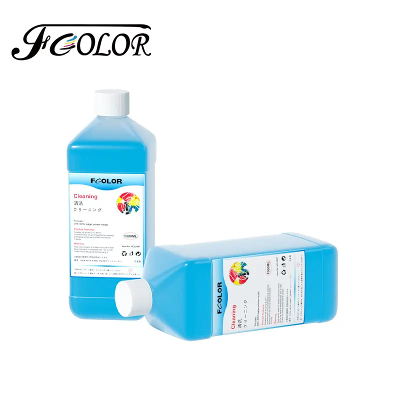 

FCOLOR 1000ml Strong DTF Cleaning Solution For Epson DX5 DX7 L18050 L1800 1390 I3200 XP600 DTF Printer DTF Ink Cleaning Liquid