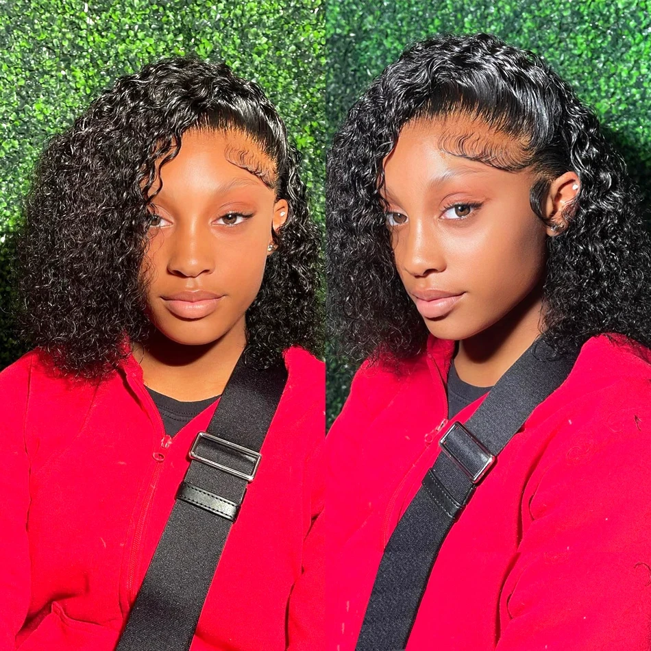 Short Bob Wig Curly Water Wave Lace Front Human Hair Wig Brazilian Deep Wave Frontal Wigs For Women 4x4 Lace Closure Wig Sale
Short Bob Wig Curly Water Wave Lace Front Human Hair Wig Brazilian Deep Wave Frontal Wigs For Women 4x4 Lace Closure Wig Sale