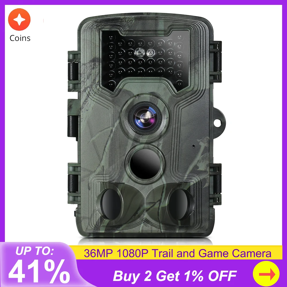 36MP 1080P Trail and Game Camera with Night Vision 3 PIR Sensors IP66 Waterproof Motion Activated Infrared Hunting Camera
36MP 1080P Trail and Game Camera with Night Vision 3 PIR Sensors IP66 Waterproof Motion Activated Infrared Hunting Camera