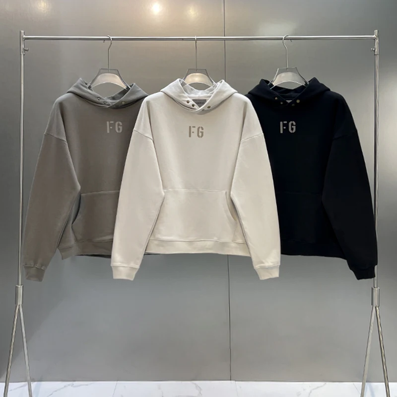 Fw21 Essentials Flocking logo FG Hoodies Men's Hip hop Hooded Pullover Sweatshirt Oversize High Quality 7th Collection Hoodie
Fw21 Essentials Flocking logo FG Hoodies Men's Hip hop Hooded Pullover Sweatshirt Oversize High Quality 7th Collection Hoodie