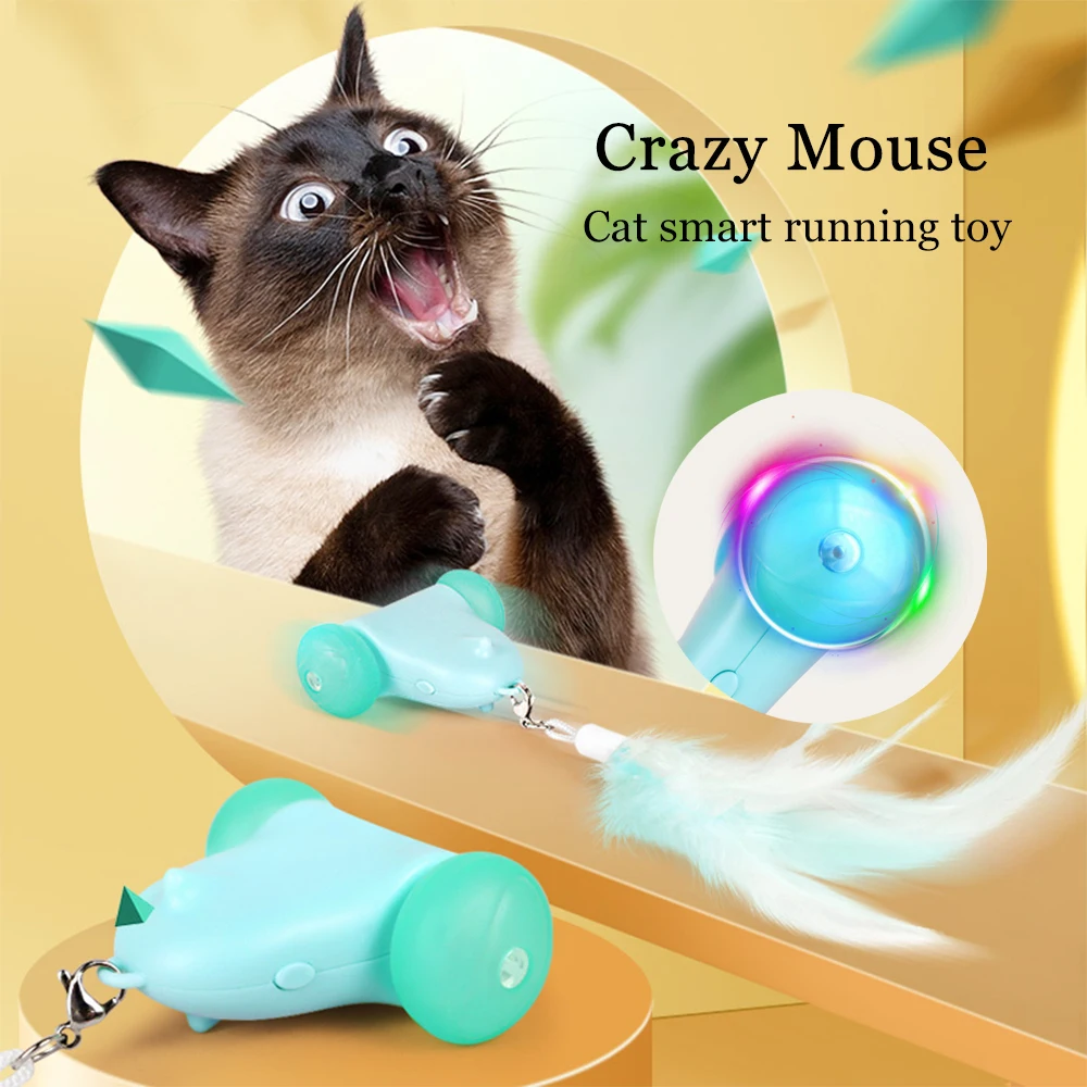 Running Mouse Cat Toys Interactive Colorful Light Cat Teaser Sticks Irregular Motion Electric Cats Toy Mice Smart Sensor Pet Toy
Running Mouse Cat Toys Interactive Colorful Light Cat Teaser Sticks Irregular Motion Electric Cats Toy Mice Smart Sensor Pet Toy