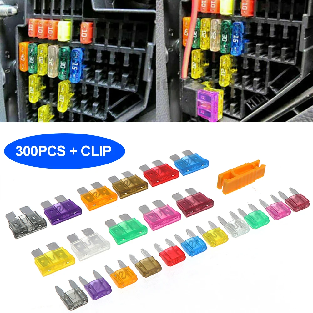 300Pcs Profile Small Size Blade Car Fuse Assortment Set for Auto Car Truck 2/3/5/7.5/10/15/20/25/30/35A Fuse with Plastic Box
300Pcs Profile Small Size Blade Car Fuse Assortment Set for Auto Car Truck 2/3/5/7.5/10/15/20/25/30/35A Fuse with Plastic Box