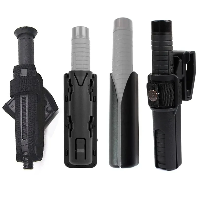 

New Style Universal 360 Degree Rotation Baton Case Holster Black Holder Self Defense Safety Outdoor Survial Kit EDC Tool