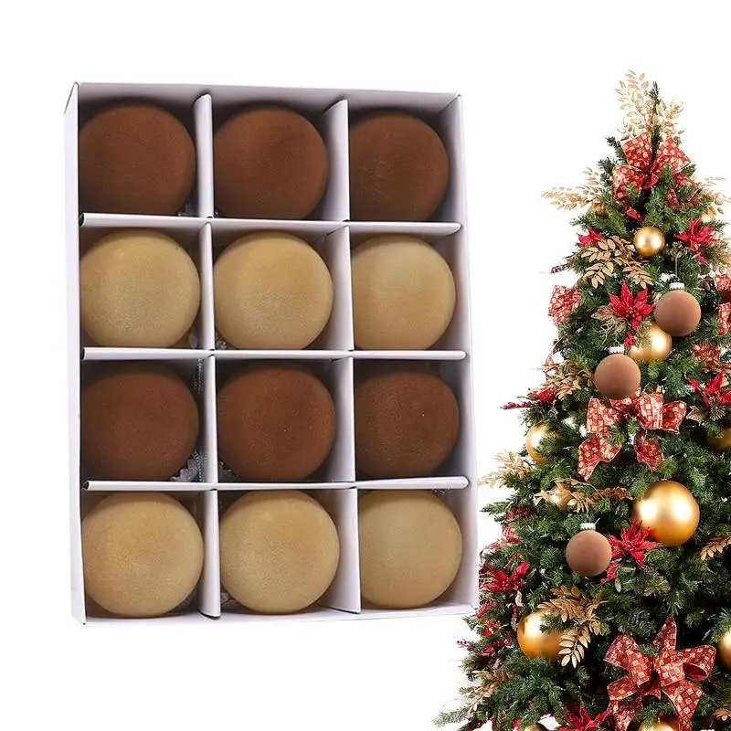 Flocked Balls For Christmas 12pcs Flocked Balls For Christmas Atmosphere Christmas Decorations For Shopping Malls Gathering 
Flocked Balls For Christmas 12pcs Flocked Balls For Christmas Atmosphere Christmas Decorations For Shopping Malls Gathering