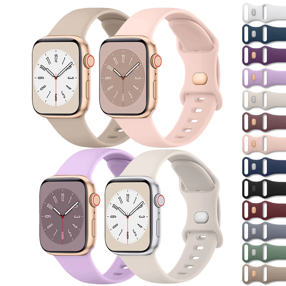 Silicone Watch Band for Apple Watch 8 7 6 5 4 3 SE Strap Sport Bracelet for IWatch Ultra 49mm 45mm 41mm 40mm 44mm 38mm 42mm Band
Silicone Watch Band for Apple Watch 8 7 6 5 4 3 SE Strap Sport Bracelet for IWatch Ultra 49mm 45mm 41mm 40mm 44mm 38mm 42mm Band