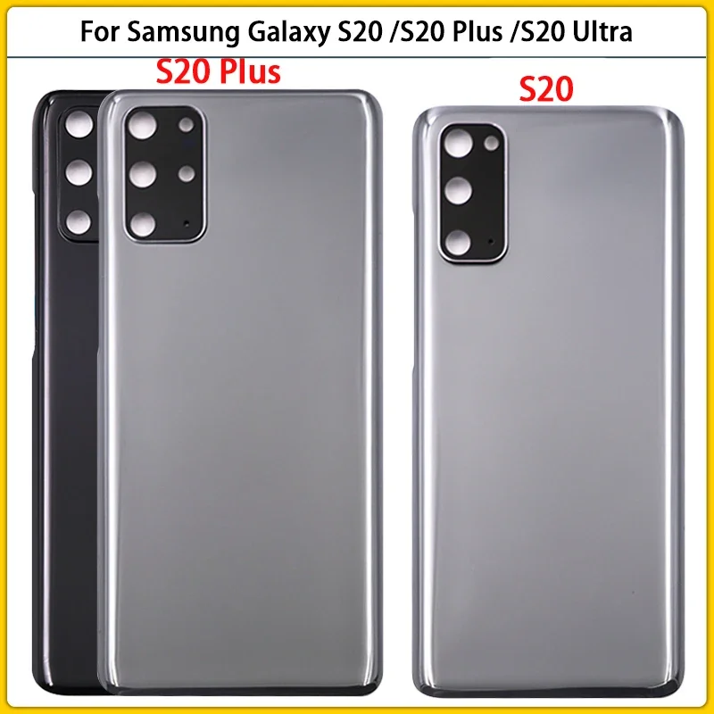 

10PCS For SAMSUNG Galaxy S20 Plus / S20 Ultra G980 G985 Battery Back Cover S20 Rear Door Housing Case Glass Panel Camera Lens