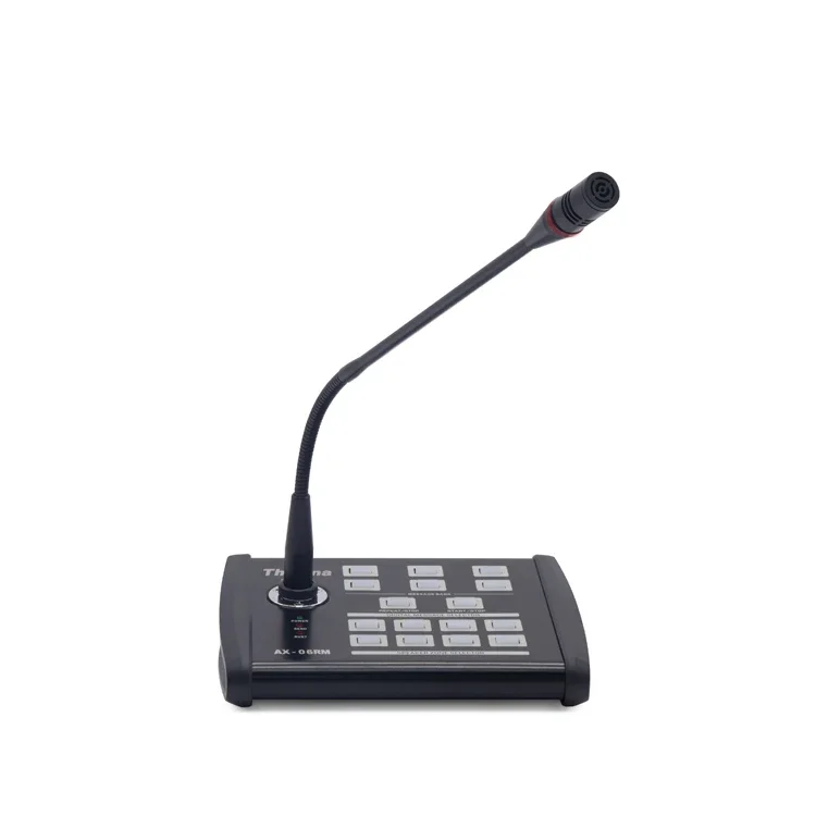 Thinuna AX-06RM PA system широковещательный микрофон gooseneck remote пейджинговый микрофон для серии AX усилитель микшера голосовой сигнализации
Thinuna AX-06RM PA system широковещательный микрофон gooseneck remote пейджинговый микрофон для серии AX усилитель микшера голосовой сигнализации