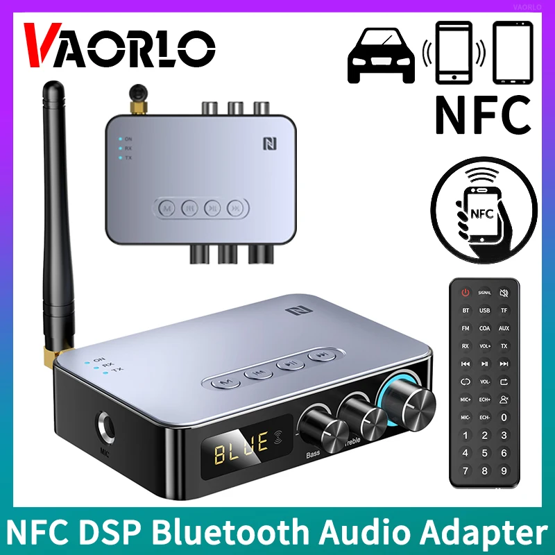 M9 NFC Bluetooth Audio Receiver Transmitter 3.5mm AUX/RCA/USB/TF/6.5 Mic/Coaxial DSP Decoding Bass Treble HIFI Wireless Adapter
M9 NFC Bluetooth Audio Receiver Transmitter 3.5mm AUX/RCA/USB/TF/6.5 Mic/Coaxial DSP Decoding Bass Treble HIFI Wireless Adapter