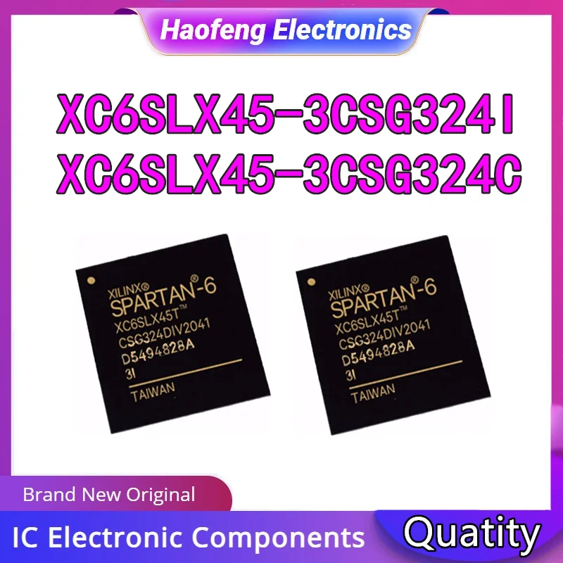 

XC6SLX45-3CSG324C XC6SLX45-3CSG324I Original and authentic programmable logic device (CPLD/FPGA) chip. Package BGA-324 in stock