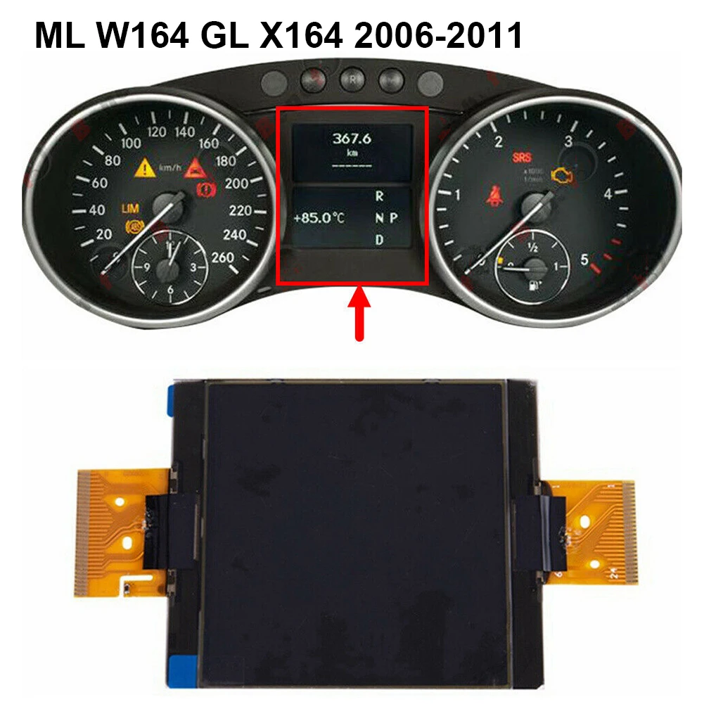 Screen Display For Mercedes ML W164 For Mercedes R-Class W251 Instrument Cluster LCD Parts Replacement 74*86mm
Screen Display For Mercedes ML W164 For Mercedes R-Class W251 Instrument Cluster LCD Parts Replacement 74*86mm