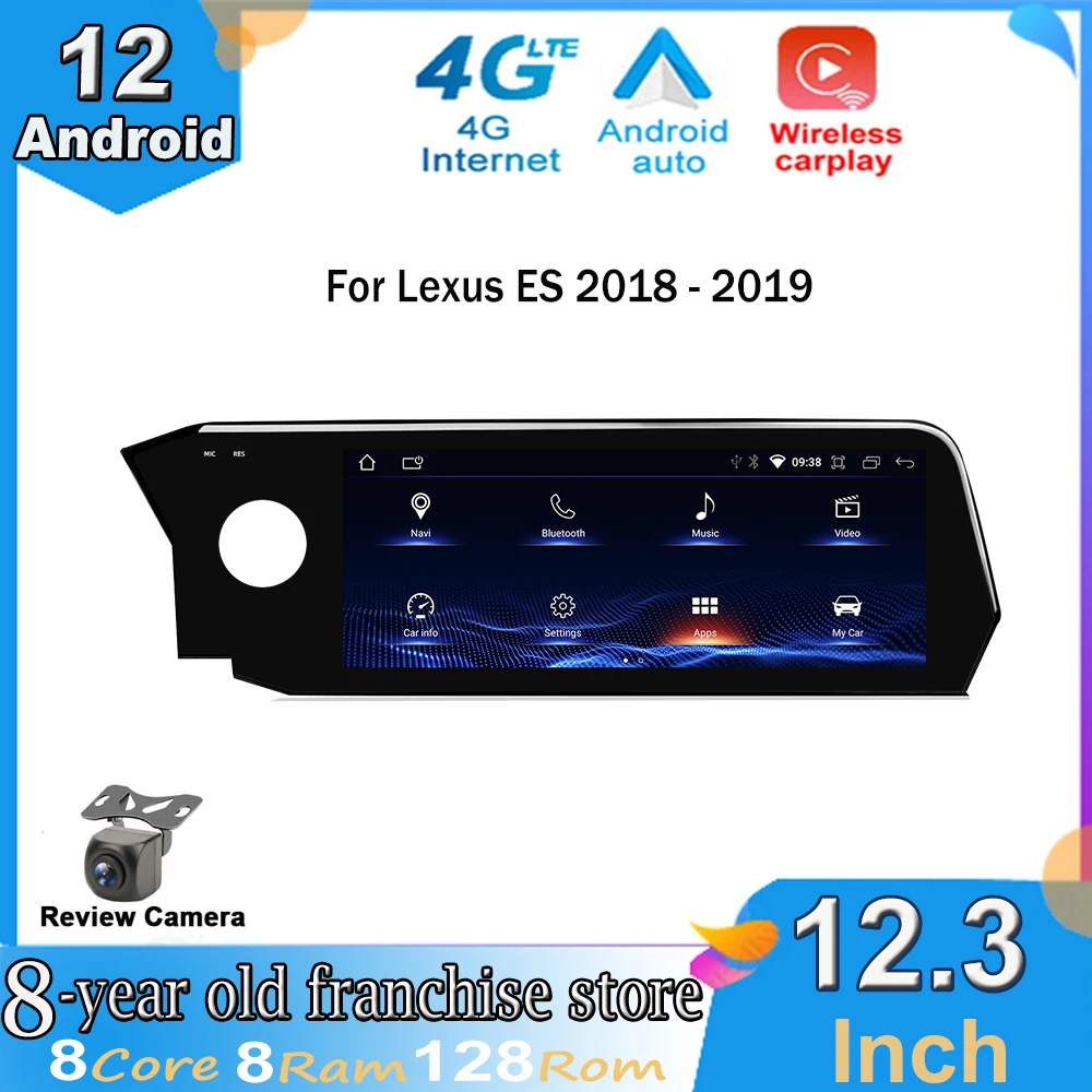 For Lexus ES 2018-2019 12.3 Inch Android 12 Touch Screen 4G Lte BT Car Accessories Multimedia Auto Carplay Monitors Player
For Lexus ES 2018-2019 12.3 Inch Android 12 Touch Screen 4G Lte BT Car Accessories Multimedia Auto Carplay Monitors Player