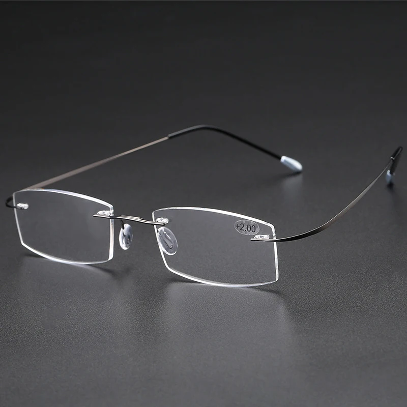 Men's Anti Blue Light Blocking Reading Glasses Cut Frameless Metal HD Lens Eyewear Women Prescription Presbyopic Glasses +400 53 Mallzona S8620e6b67db4468f85caaa9cc7f88191V Men's Anti Blue Light Blocking Reading Glasses Cut Frameless Metal HD Lens Eyewear Women Prescription Presbyopic Glasses +400 Mallzona