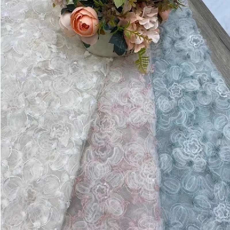 New Sequin Bead Hook Embroidery Mesh Fabric, Strand Rope Begonia Flower Lace Fabric
New Sequin Bead Hook Embroidery Mesh Fabric, Strand Rope Begonia Flower Lace Fabric