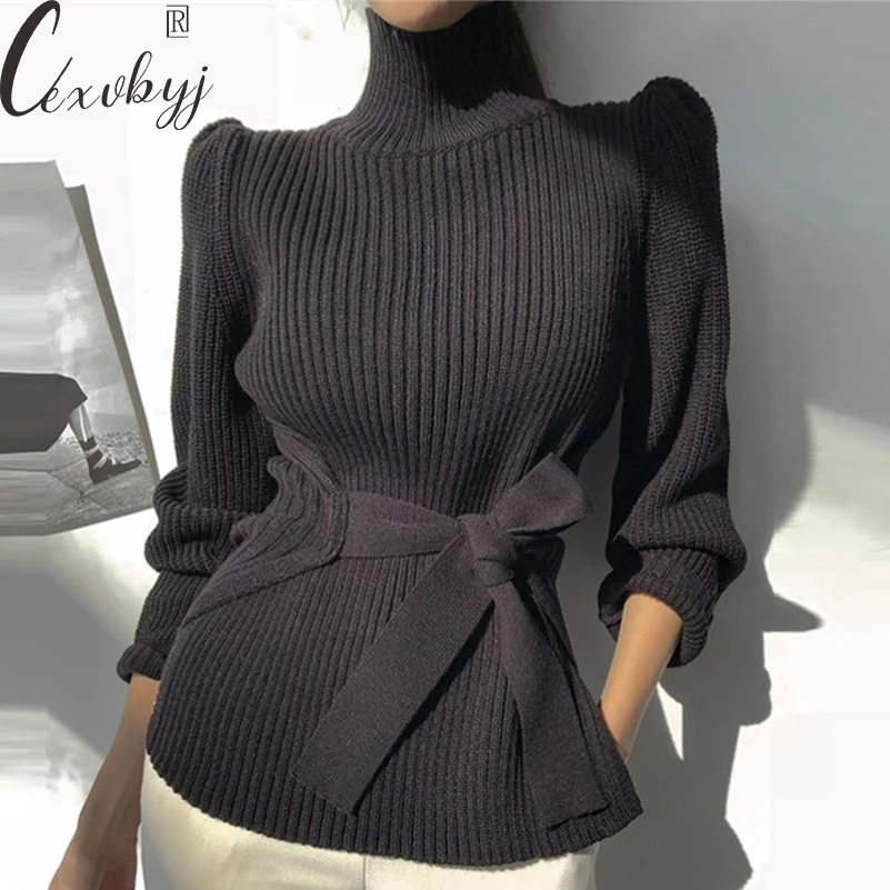 Turtleneck Knitted Sweater Women Korean Fashion Lace Up Knitwear Pullover Autumn Winter Long Sleeve Knitwear Bottomed Sueter
Turtleneck Knitted Sweater Women Korean Fashion Lace Up Knitwear Pullover Autumn Winter Long Sleeve Knitwear Bottomed Sueter
