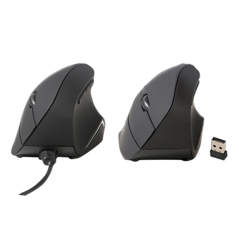 

Right Hand Vertical Mouse Ergonomic Gaming Mouse 1200 1600 DPI USB Optical Wrist Healthy Mice Mause For PC