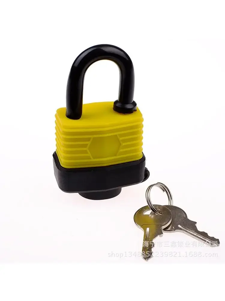 

1 Pc 40mm Through Opening Padlock, Water-proof Thousand Layer Lock, The Same As Toothflower Rubber Sleeve