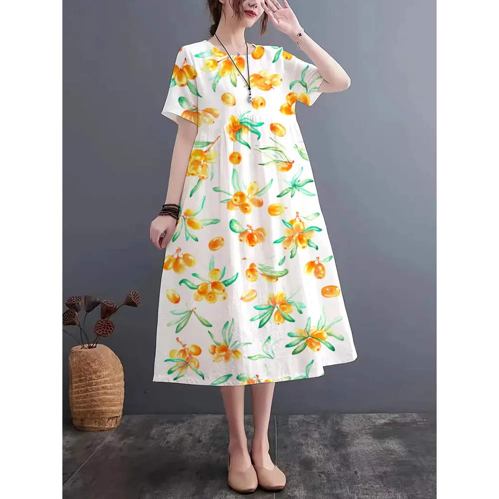 2024 Women's Summer New Round-Neck Short-Sleeved Dress Vector Pattern Printed Short-Sleeved Dress Imitation Linen Fabric S-5XL
2024 Women's Summer New Round-Neck Short-Sleeved Dress Vector Pattern Printed Short-Sleeved Dress Imitation Linen Fabric S-5XL