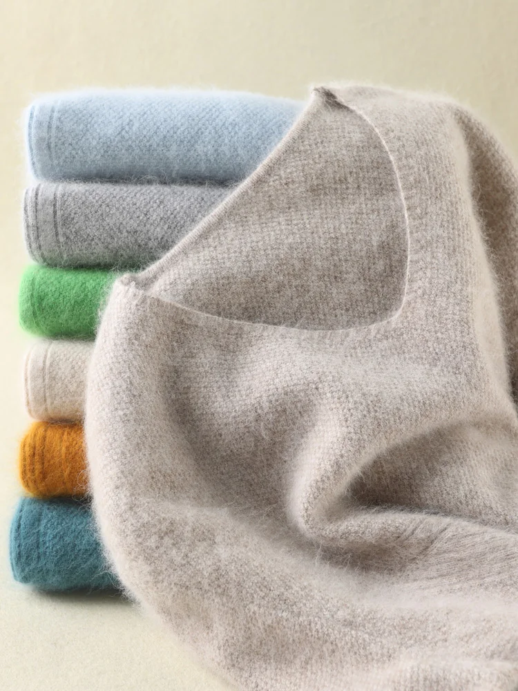 Autumn Winter Men's Cashmere V-neck Sweater Pullovers 100% Mink Cashmere Knitwear Business Basic Casual Long Sleeve Clothes Tops
Autumn Winter Men's Cashmere V-neck Sweater Pullovers 100% Mink Cashmere Knitwear Business Basic Casual Long Sleeve Clothes Tops