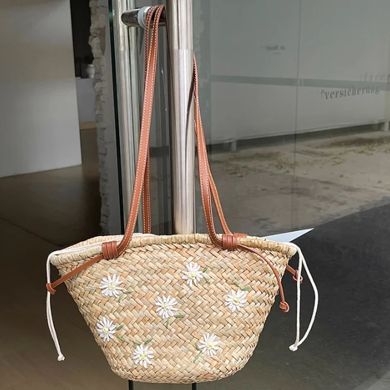 Casual Wicker Basket Bag - Designer Handmade Rattan Tote Crossbody 5 S862d8e05be194c338e7b9fbbec8acc70Y