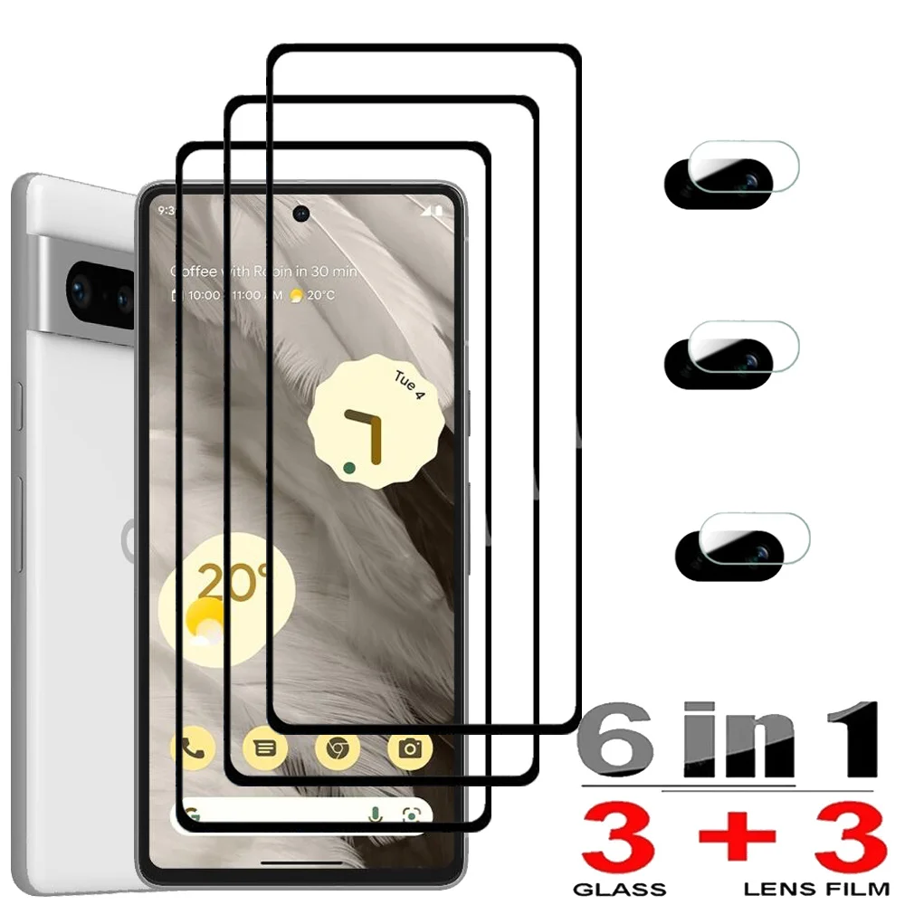 

Pixel 7 8 Pro HD Protective Glass For Google Pixel 7 A Screen Protectors Pixel 7A 5G Tempered Glass & Camera Lens Film Pixel 6A 6 8 Pelicula Cristal Templado Pixel7A Anti-Scratch Phone Front Film