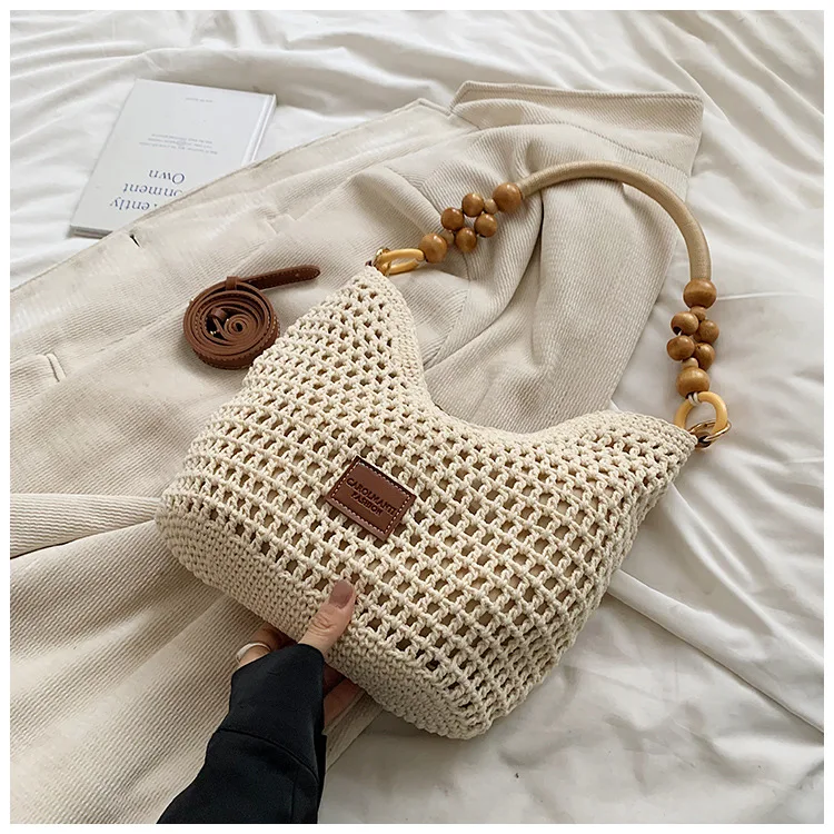 Summer Hollow Woven Tote Bag - Large Capacity 38 S862e8dae672948959274d1b8d3de257bI