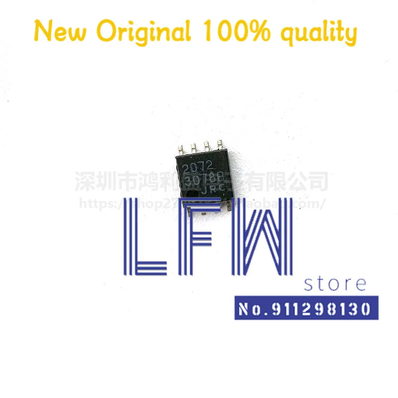 

10pcs/lot NJM2072M NJM2072 JRC2072M JRC2072 2072 SOP8 Chipset 100% New&Original In Stock