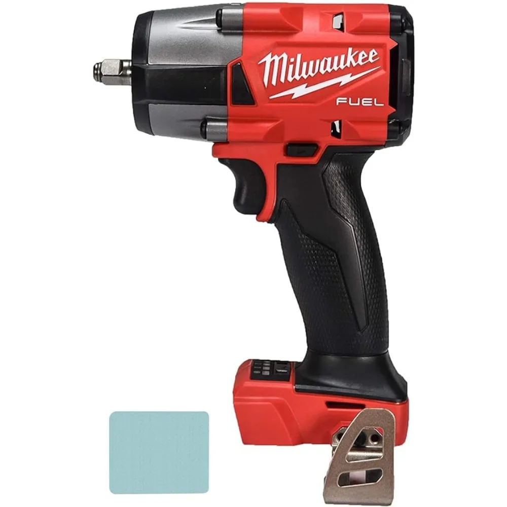 

Milwaukee M18 18V Fuel 3/8'' Brushless Cordless Mid-Torque Compact Impact Wrench Bare Tool + Accessories, Black & Red