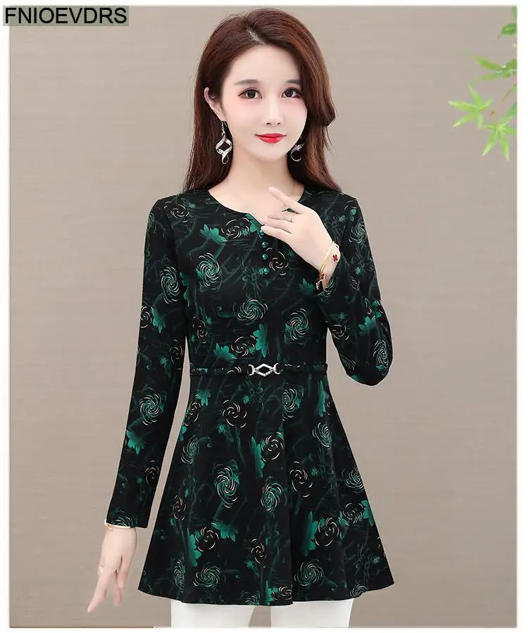 Hot Sales Women 2024 Autumn Winter Elegant Office Lady Basics Shirts Casual Retro Vintage Floral Green Tunic Peplum Tops Blouses Hot Sales Women 2024 Autumn Winter Elegant Office Lady Basics Shirts Casual Retro Vintage Floral Green Tunic Peplum Tops Blouses