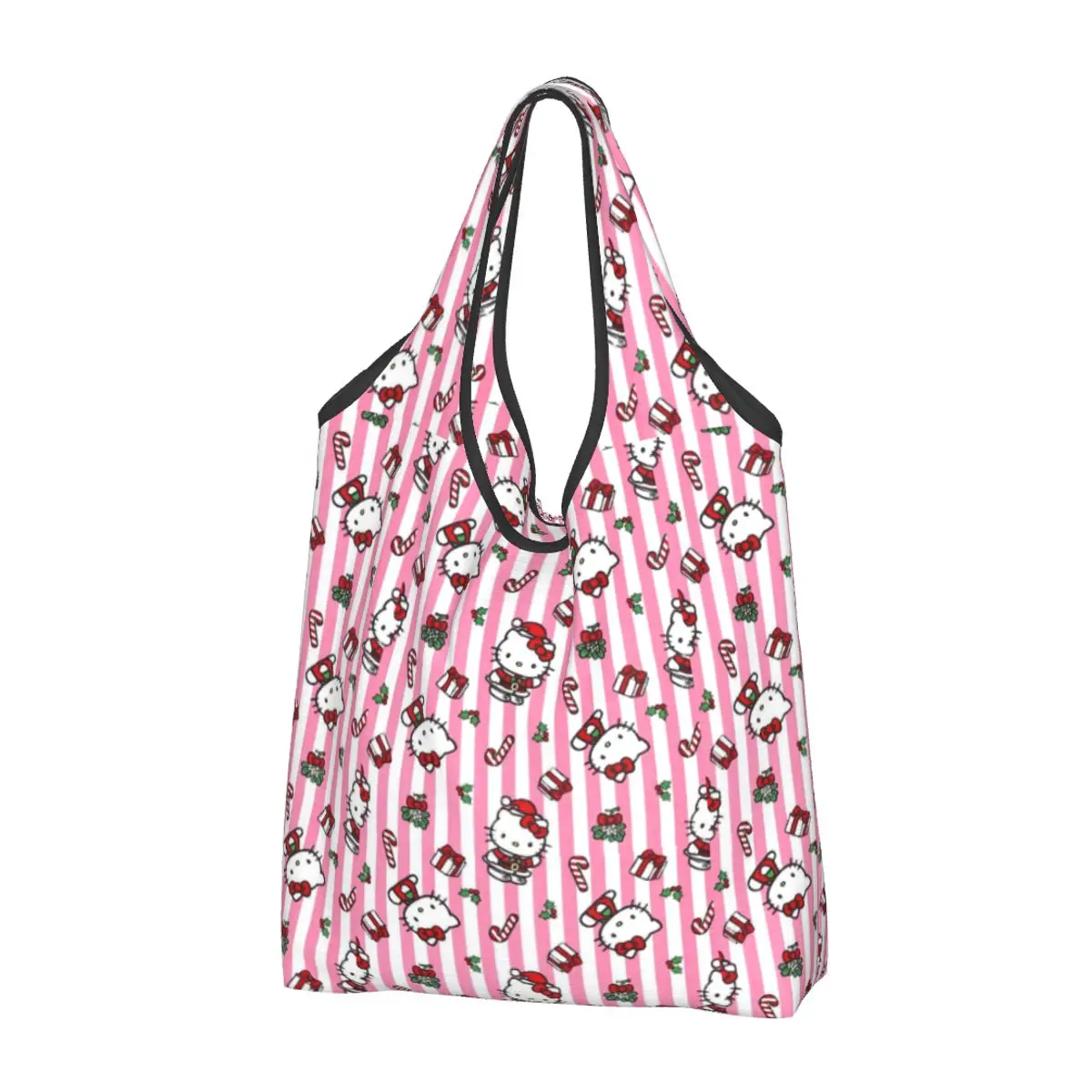 Custom Hello Kitty Pattern Grocery Shopping Bags Funny Shopper Shoulder Tote Bags Large Capacity Portable Cartoon Handbag
Custom Hello Kitty Pattern Grocery Shopping Bags Funny Shopper Shoulder Tote Bags Large Capacity Portable Cartoon Handbag