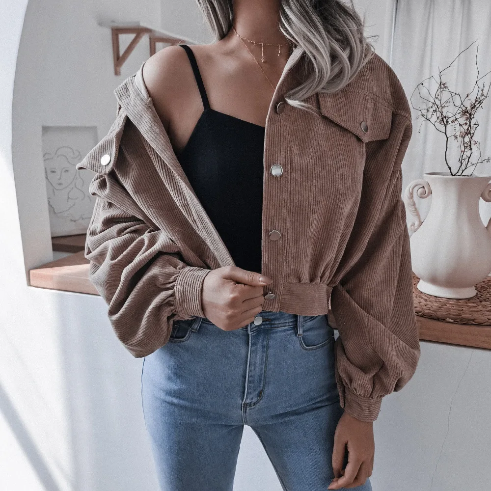 Autumn and Winter New Lantern Long-sleeved Casual Short Jacket Coat Single-breasted Women's Jacket
Autumn and Winter New Lantern Long-sleeved Casual Short Jacket Coat Single-breasted Women's Jacket