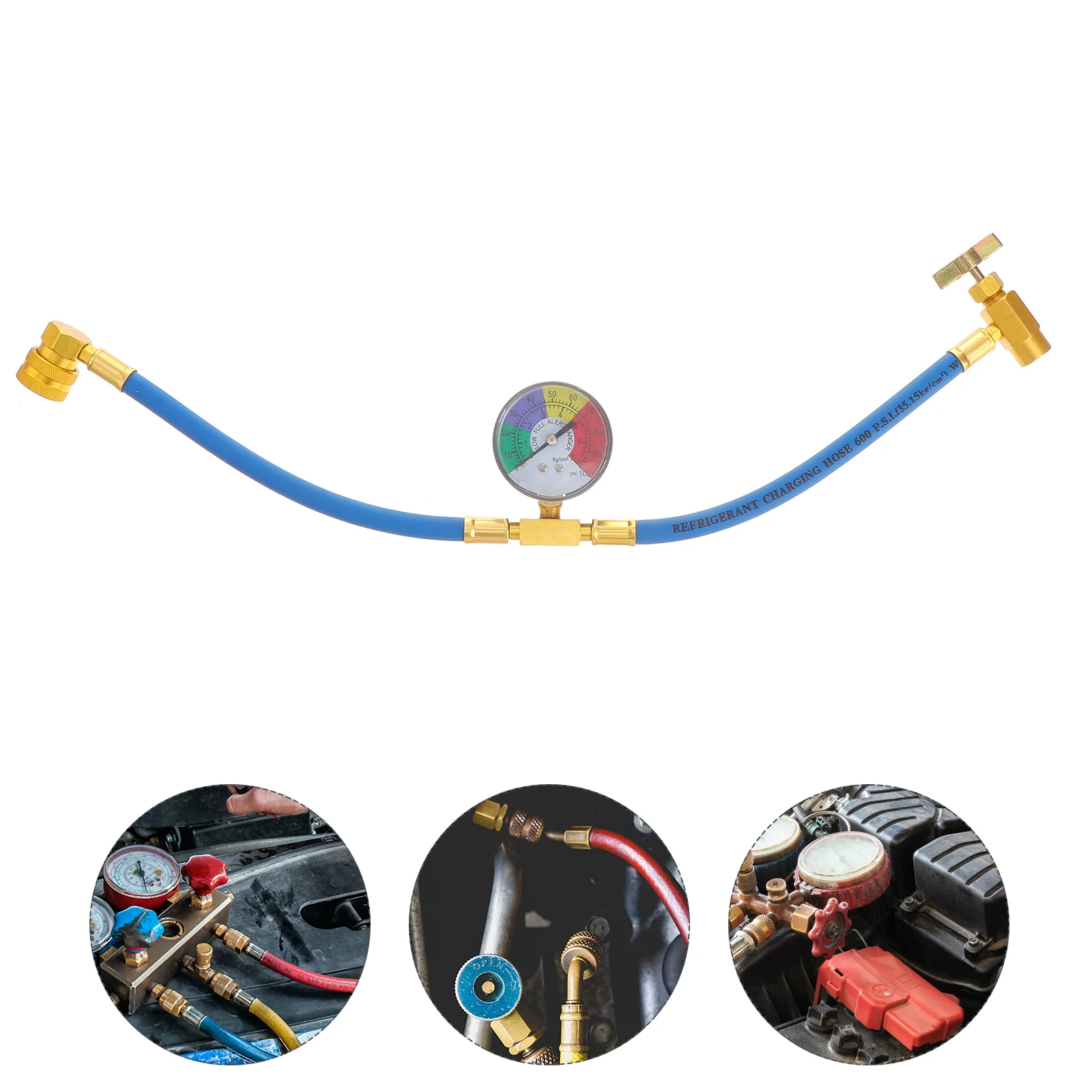 Air Conditioning Refrigerant Charging Hose with Gauge for Car (1/2 Thread for American and Europe) Automotive refill Tools
Air Conditioning Refrigerant Charging Hose with Gauge for Car (1/2 Thread for American and Europe) Automotive refill Tools