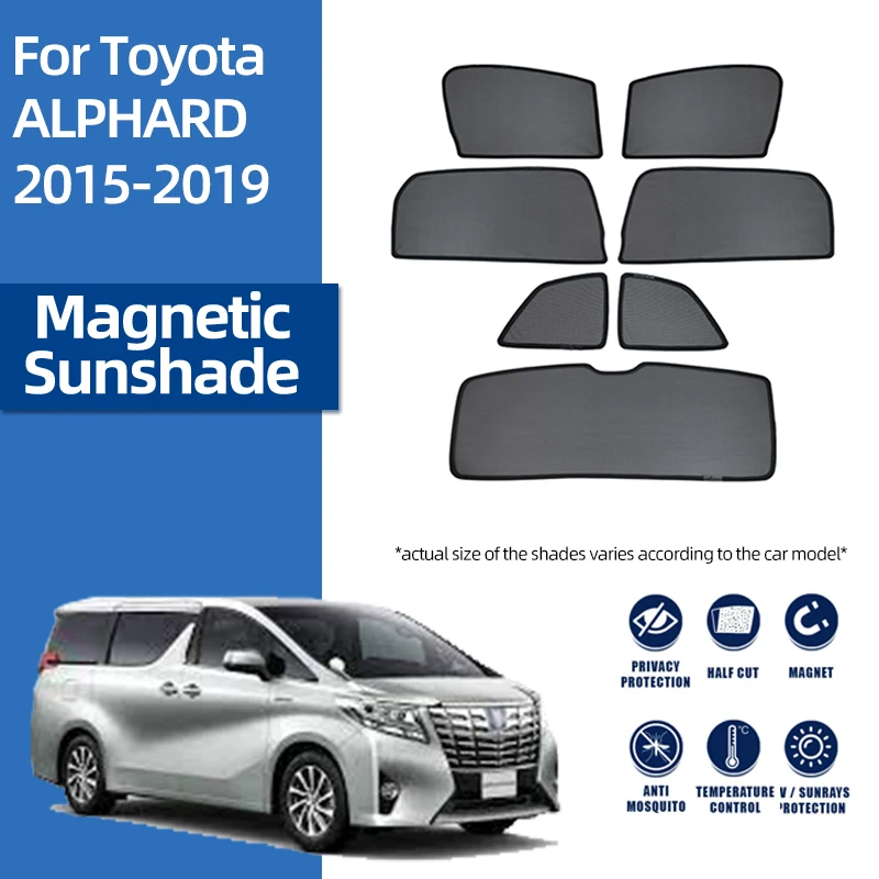 

Для Toyota ALPHARD VELLFIRE AH30 2015-2023 задняя сторона автомобиля солнцезащитный козырек на детское окно переднее лобовое стекло занавеска от солнца козырек