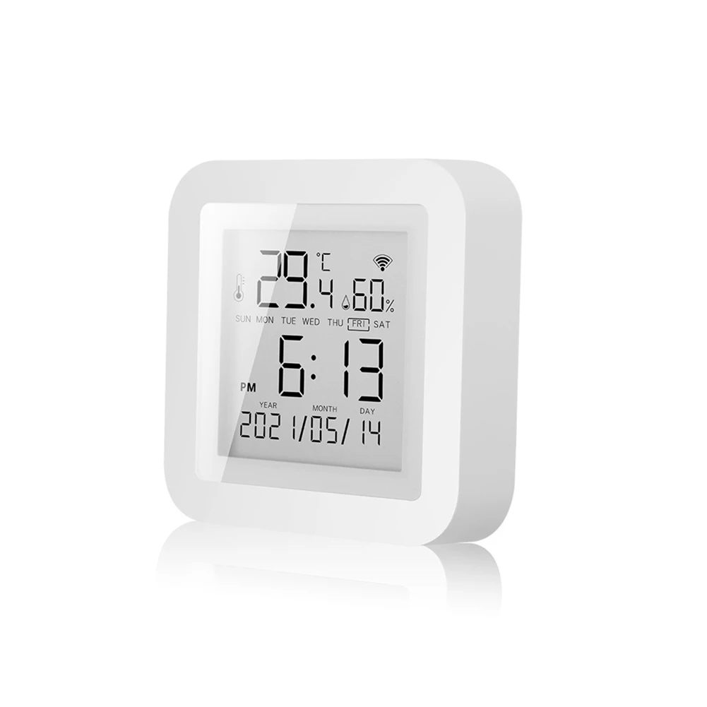 Durable Thermometer Humidity Sensor Smart WIFI Date Digital Display Hygrometer Indoor LCD Screen Measuring
Durable Thermometer Humidity Sensor Smart WIFI Date Digital Display Hygrometer Indoor LCD Screen Measuring