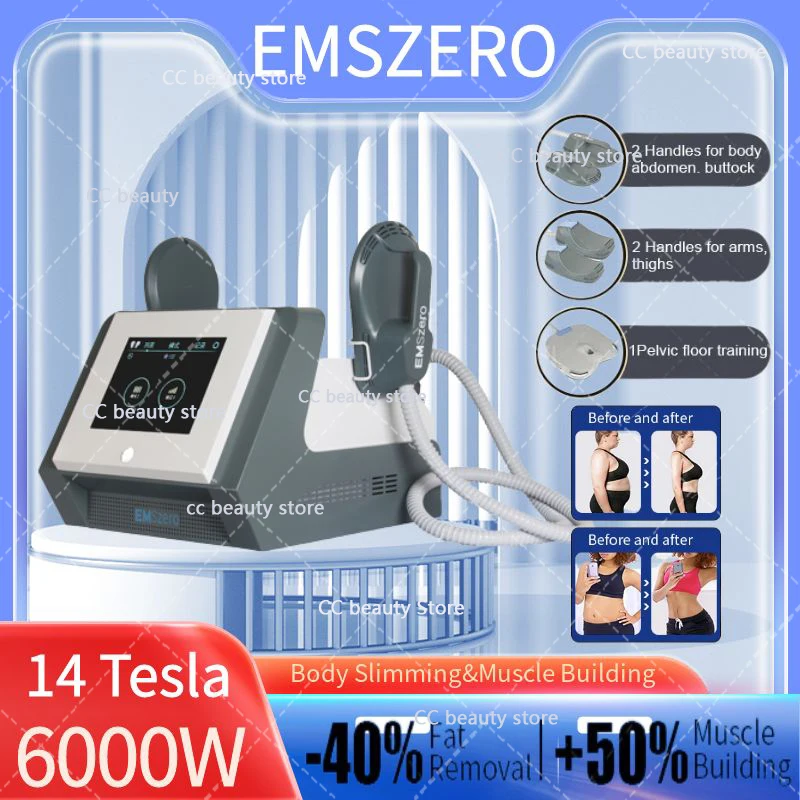 

Emszero Neo Weight lose Machine 14 Tesla 6000W Hi-emt Body Slim Fat Loss With 4 Handles build muscle Pelvice