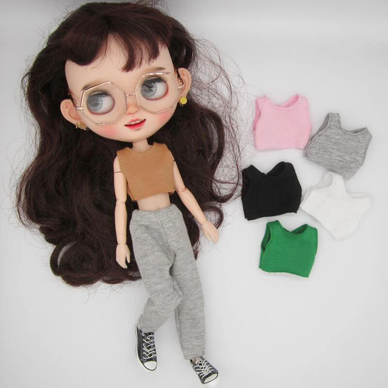 DLBell Handmade Blythe Clothes Tank Top and Grey Sweatpants Candy Colors Short Vest Casual Outfit for Barbie Blyth 1/6 Doll
DLBell Handmade Blythe Clothes Tank Top and Grey Sweatpants Candy Colors Short Vest Casual Outfit for Barbie Blyth 1/6 Doll